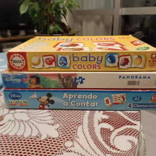 3 juegos  educativps Puzzle Disney Panorama 160