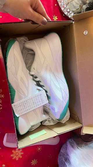 Zapatillas deportivas Reebok blancas y turquesa