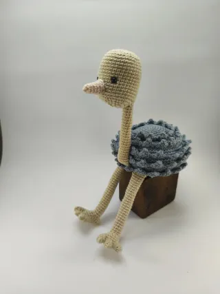Muñeco Avestruz Amigurumi Tejido