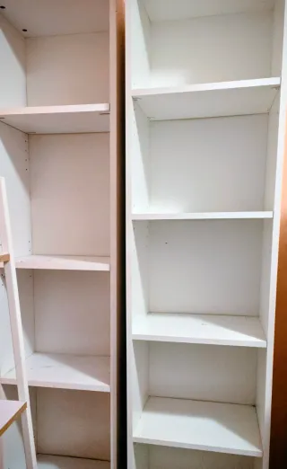 Estanterías blanca de madera