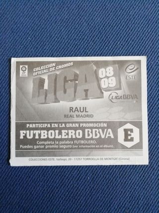 Cromo Raúl Real Madrid