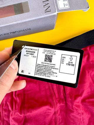 Set 3 Boxer Uomo Emporio Armani Cotone XL