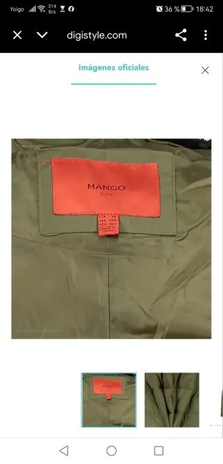 Abrigo plumas pato MANGO