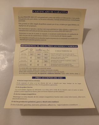 Reloj Philippe Biguet Beige/Oro