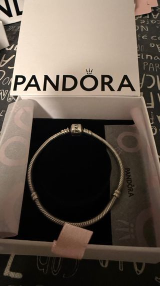 Pulsera Pandora 18 cm Plata