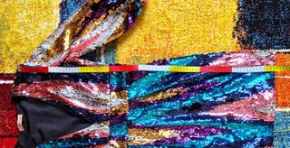 Abito corto, paillettes multicolor, Twinset, Tg.44