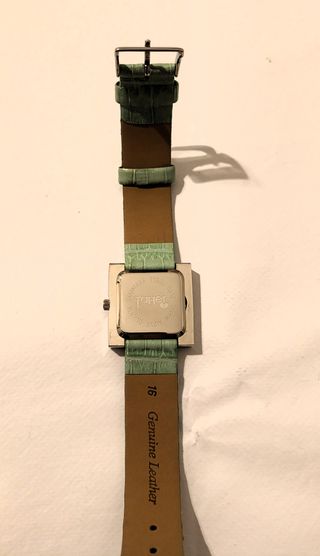 Reloj Taher Verde y Plateado