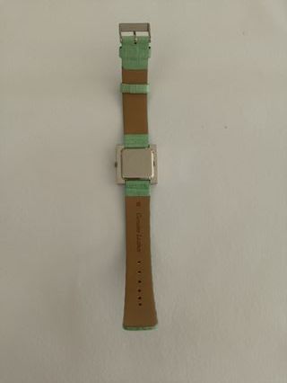Reloj Taher Verde y Plateado