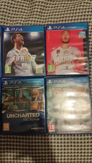 Lote de 8 juegos de play 4 precio individual: 8€