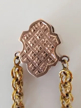 Saliscendi Borbonico Rosa Giallo XIX Secolo