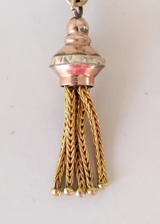 Saliscendi Borbonico Rosa Giallo XIX Secolo