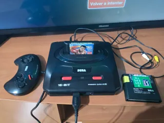 Sega Mega Drive II + Mando + 2 Giochi