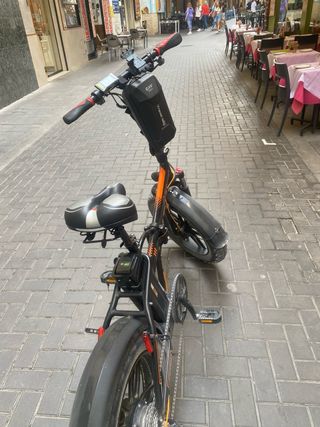 Bicicleta Eléctrica Plegable Negra