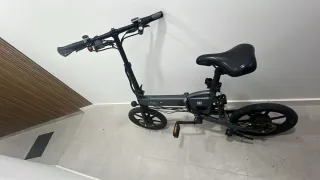 Bicicleta Eléctrica Plegable Gris
