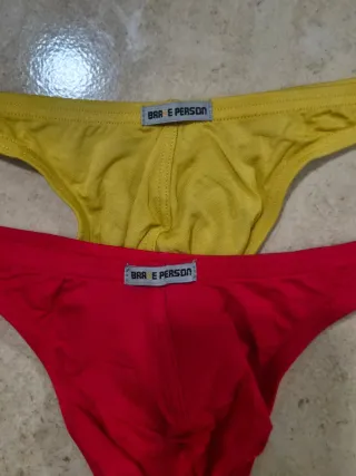 Tanga Chico BRA E PERSON Rojo y Amarillo