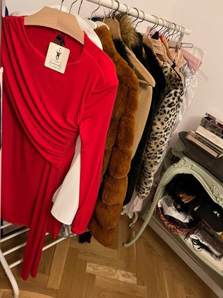 Vestido rojo elegante