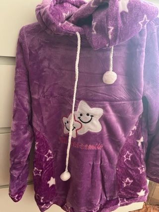 Pijama Manta Morado Estrellas Talla Única