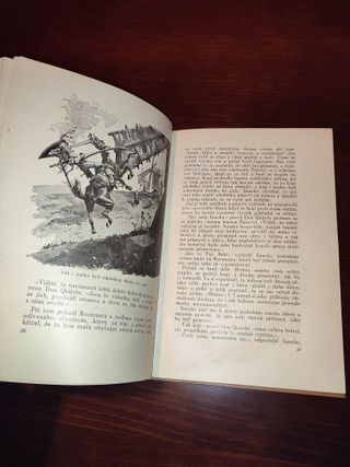 DON QUIJOTE en CHECO. 1926. Ilustrado. Tapas duras