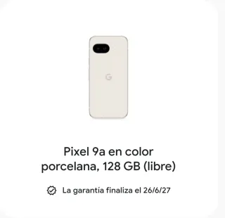 PIXEL 9A | GARANTIA