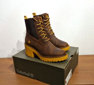 Stivaletti Timberland, lacci, pelle, marrone, n.42