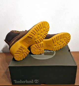 Stivaletti Timberland, lacci, pelle, marrone, n.42