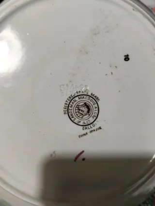 2 Platos Sandeman Macdougall S.XIX