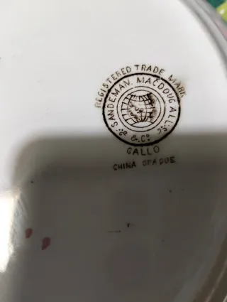 2 Platos Sandeman Macdougall S.XIX