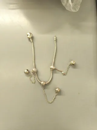 Cadena de seguridad Pandora plata