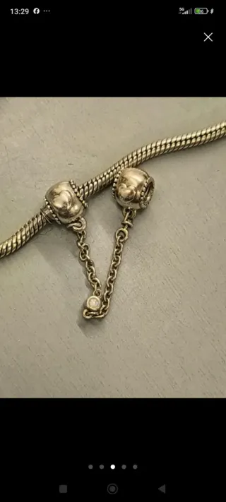 Cadena de seguridad Pandora plata