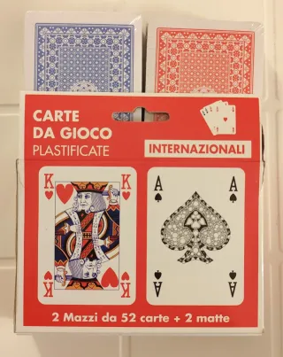 Lotto 7 Mazzi Carte da Gioco Sigillati