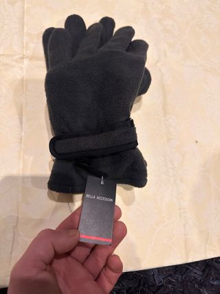 Guanti Bella Accessori grigi nuovi
