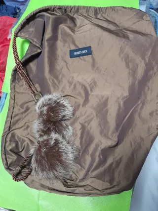 Bolso Georges Rech marrón con pompones