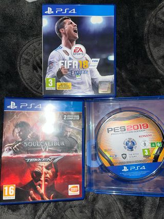 Juegos PS4: FIFA 18, Soulcalibur VI, Tekken 7, PES