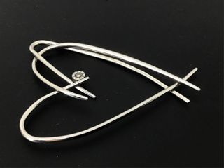 colgante oro 18k con piedra con diamante