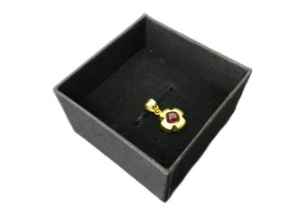 colgante oro 18k con piedra con circonita