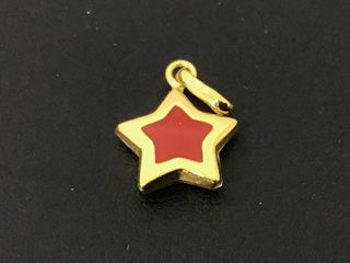 colgante oro 18k con piedra con circonita