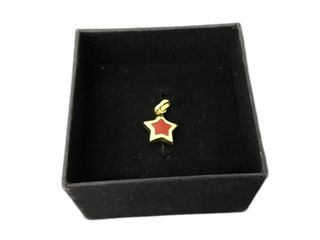 colgante oro 18k con piedra con circonita