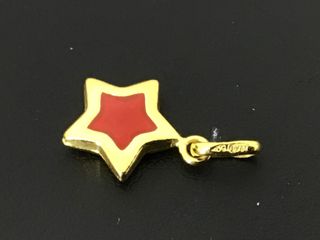 colgante oro 18k con piedra con circonita