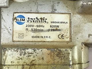 martillo electrico elem technic mbd683bmla