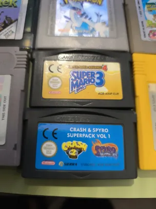 Lote 7 Cartuchos Videojuegos Game Boy / GBA