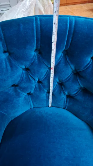 2 descalzadora azul de terciopelo