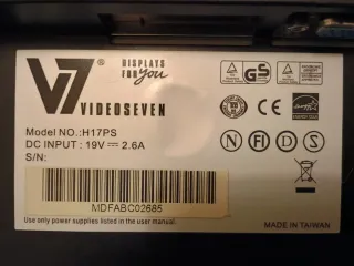 V7 Videoseven H17PS 17" (43,2 cm) 1280 x 1024