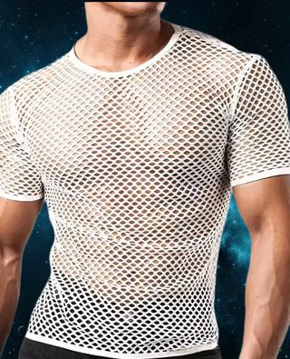 Camisa de malla blanca Talla M