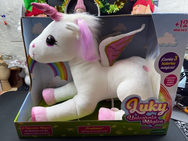Luky Unicornio Mágico Peluche Cuentacuentos