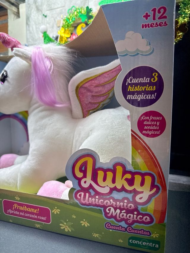Luky Unicornio Mágico Peluche Cuentacuentos