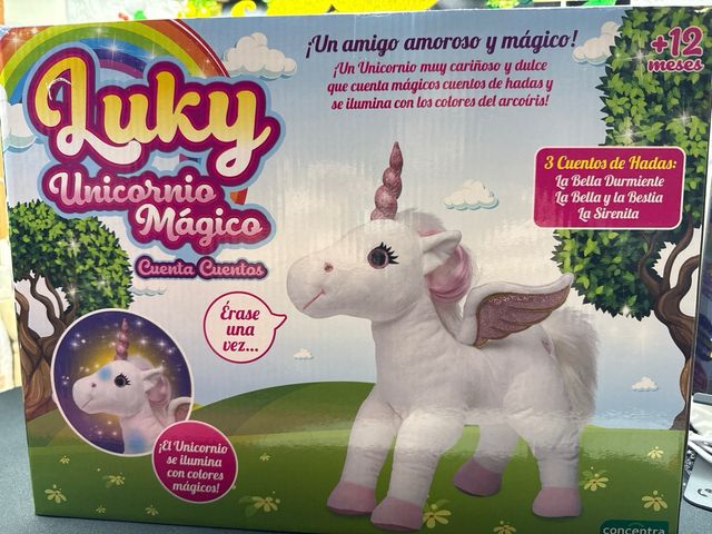 Luky Unicornio Mágico Peluche Cuentacuentos
