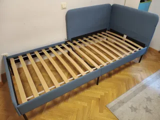 Cama individual IKEA BLÅKULLEN azul 90x200