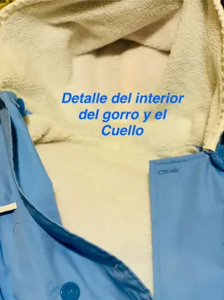 Gabardina Vintage RayLak Azul Celeste con Gorro