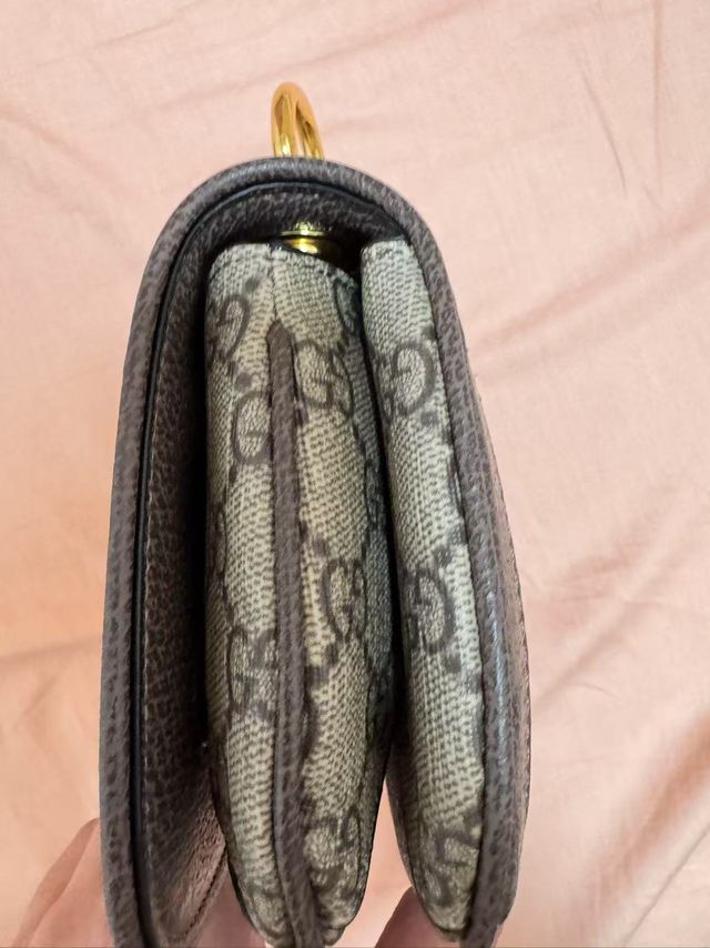 Bolso Gucci  Cadena Marrón Dorado