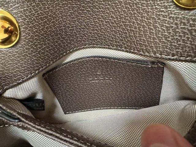 Bolso Gucci  Cadena Marrón Dorado